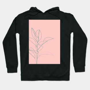 Rubber Plant ( coral ) Hoodie